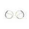Boucles d'oreilles Créoles - Boucles d'oreilles en or jaune 18K et topazes bleues 58 Facettes 149064377