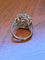Bague 53 Bague dôme Art déco en platine et diamants 58 Facettes Bague dome art déco platine double