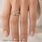 Bague 51 Bague en or jaune 18 carats et diamants 58 Facettes AN576 112-394 (00119)