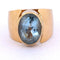 Bague 55 Bague vintage - Topaze ovale 5,00 ct en or 18 kt 58 Facettes AN572 '(0089)