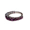 Bague 51 Bague - Grenats rhodolites en or blanc 18k 58 Facettes TA18