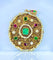 Pendentif Pendentif en or jaune 18 carats avec émeraude et perles 58 Facettes AB678