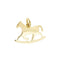 Pendentif Dodo - Pendentif cheval à bascule en or jaune 18 ct 58 Facettes 38636