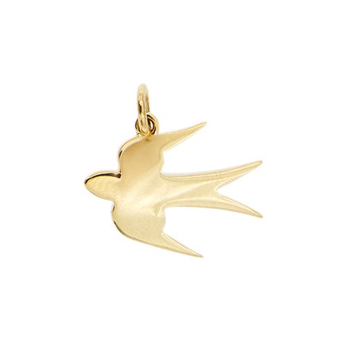 Pendentif Dodo - Pendentif hirondelle en or jaune 18 ct 58 Facettes 40649