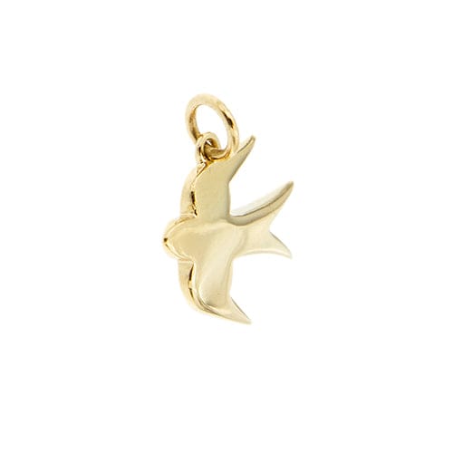 Pendentif Dodo - Pendentif hirondelle en or jaune 18 ct 58 Facettes 40649
