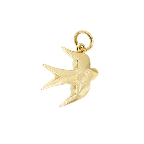 Pendentif Dodo - Pendentif hirondelle en or jaune 18 ct 58 Facettes 40649