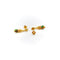 Boucles d'oreilles Cannetille indienne - Boucles d’oreilles pendantes en or jaune 22K émaillé 58 Facettes