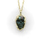 Pendentif Pendentif - Serpent entrelacé en or 14K, crâne en labradorite, diamants et rubis 58 Facettes A10038