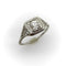 Bague Art déco - Bague de fiançailles en or blanc 18k et diamant 58 Facettes A1001V