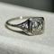 Bague Art déco - Bague de fiançailles en or blanc 18k et diamant 58 Facettes A1001V