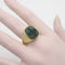 Bague Or 14K - Bague chevalière intaille édouardienne en pierre de sang 58 Facettes