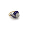 Bague 52.5 Art déco - Bague en or blanc et or jaune 18K émail bleu et diamants 58 Facettes