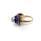 Bague 52.5 Art déco - Bague en or blanc et or jaune 18K émail bleu et diamants 58 Facettes