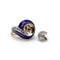 Bague 52.5 Art déco - Bague en or blanc et or jaune 18K émail bleu et diamants 58 Facettes