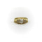 Bague 54 Bague alliance contournée en or jaune 14K avec diamants 58 Facettes