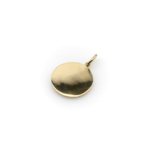 Pendentif 14K - Pendentif charm médaillon en or jaune, vautour Nekhbet 58 Facettes