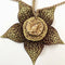 Pendentif 14K - Pendentif charm médaillon en or jaune, vautour Nekhbet 58 Facettes
