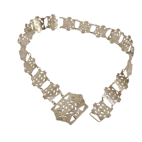 Montre Ceinture en argent sterling Arts and Crafts, Birmingham, vers 1911 58 Facettes