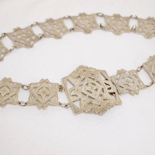 Montre Ceinture en argent sterling Arts and Crafts, Birmingham, vers 1911 58 Facettes