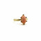 Bague 50 Bague victorienne - Cabochon de corail rose et diamants en or 14 carats 58 Facettes