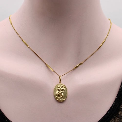 Pendentif Signature - Pendentif médaillon intaille Vénus et Mars en or 14k 58 Facettes