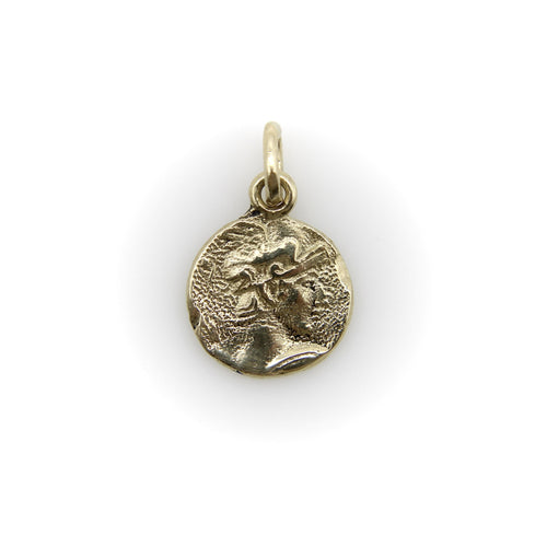 Pendentif Shiebler - Pendentif médaillon Achille guerrier en or 14k 58 Facettes A20061