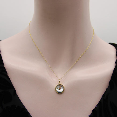 Pendentif Essex Crystal - Pendentif canard colvert en or jaune 18 carats 58 Facettes A20068
