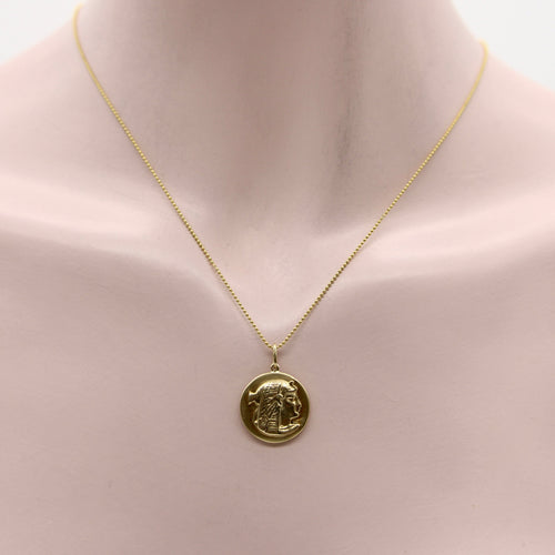 Pendentif Pendentif charme Nekhbet style Revival égyptien en or 14K 58 Facettes
