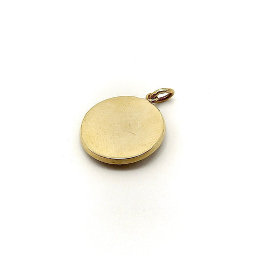 Pendentif Cute as a Button - Pendentif médaille sanglier en or 14k et rubis 58 Facettes