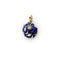 Pendentif Signature - Pendentif galaxie lune et étoiles en or 14K avec diamant 58 Facettes