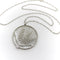 Collier Édouardien - Collier pendentif médaillon blé ajouré en platine et or 18k diamants 58 Facettes