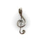 Pendentif Vintage - Pendentif clé de sol en or blanc 18k et diamants 58 Facettes