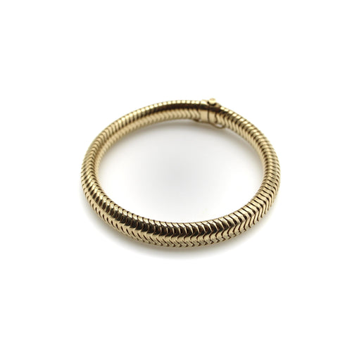Bracelet Bracelet chaîne serpent épaisse vintage en or jaune 14K 58 Facettes A2001J