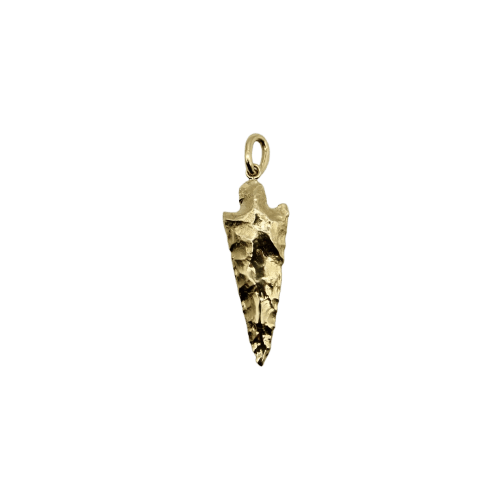 Pendentif Signature Collection - Pendentif flèche allongée en or jaune 14k 58 Facettes