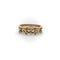 Bague 53 Bague vintage motif bulles en or rose 14k et diamants 58 Facettes