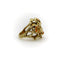 Bague 54 Bague briar patch en or jaune 14k et opales de feu 58 Facettes A1001J