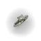Bague 52 Art déco - Bague de fiançailles en or blanc 14k avec diamants taille ancienne 58 Facettes