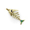 Pendentif UnoAErre - Pendentif poisson articulé en or 18 carats et émail 58 Facettes A20078