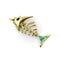 Pendentif UnoAErre - Pendentif poisson articulé en or 18 carats et émail 58 Facettes A20078