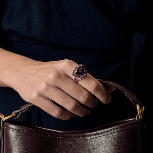 Bague 51 Mauboussin - Bague « Tellement Subtile pour moi » en or blanc, améthyste 58 Facettes BO/250041