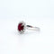 Bague 56 Bague - Rubis et diamants en or blanc 18 carats 58 Facettes
