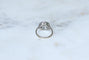 Bague 52.5 Bague Art déco octogonale en or blanc et platine, diamants 0,50 ct 58 Facettes