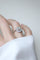 Bague 52.5 Bague Art déco octogonale en or blanc et platine, diamants 0,50 ct 58 Facettes
