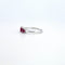 Bague 52 Bague - en or blanc 18 ct avec rubis et diamants 58 Facettes