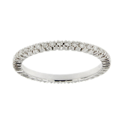 Bague 54 Bague éternité - en or blanc 18 kt et diamants 0,40 ct 58 Facettes 39948