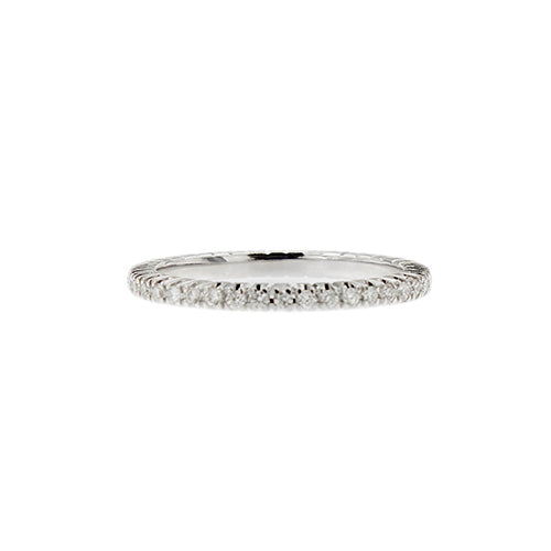 Bague 54 Bague éternité - en or blanc 18 kt et diamants 0,40 ct 58 Facettes 39948