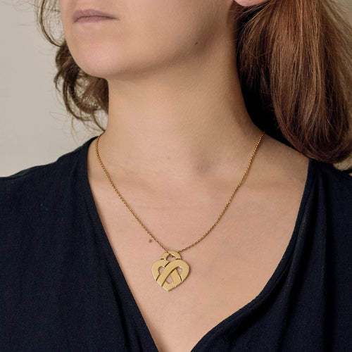 Pendentif Poiray - Pendentif cœur en or jaune 18 carats 58 Facettes BO/250053