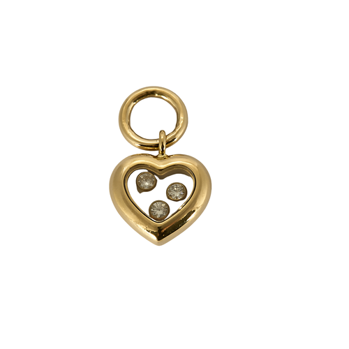 Pendentif Chopard Happy Diamonds - Pendentif cœur en or jaune et diamants 58 Facettes BO/250064