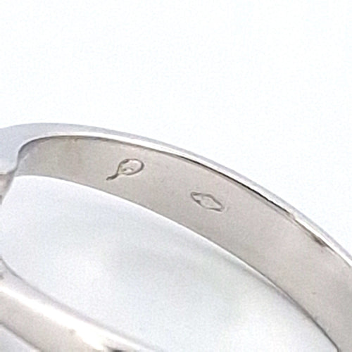 Bague 60 Bague solitaire en or blanc 18 ct avec diamant 0,40 ct 58 Facettes