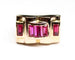 Bague 60 Bague tank en or rose 18 carats et rubis Verneuil 58 Facettes A12009
